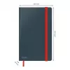 Cuaderno Leitz Cosy Notebook Soft Touch cuadriculado con tapa dura, monocromático, negro, A5, 80 hojas, mate, 100 g/m²