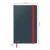 Cuaderno Leitz Cosy Notebook Soft Touch rayado con tapa dura, liso, negro, A5, 80 hojas, mate, 100 g/m²