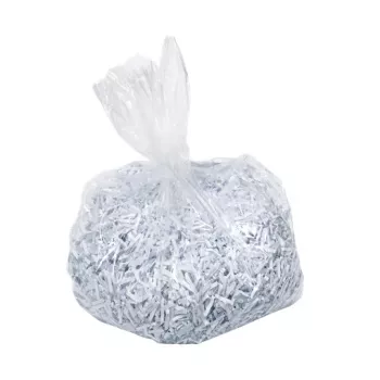 Bolsas de polietileno Leitz IQ Autofeed para destructora de documentos, pack de 20, bolsas, 175 L, transparente, 300 mm, 1 mm, 500 mm