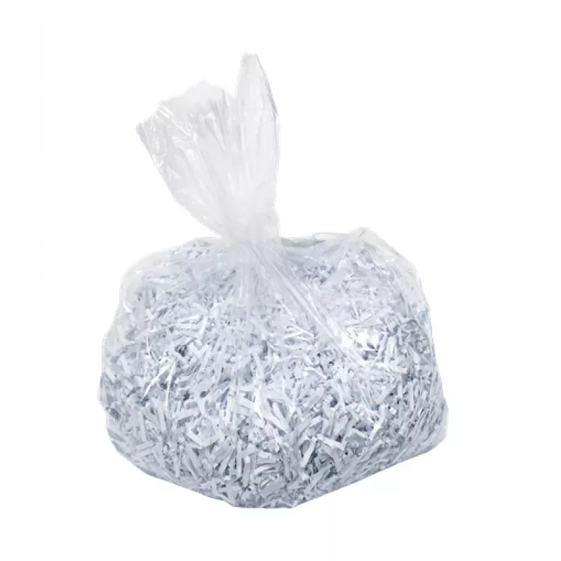 Bolsas de polietileno Leitz IQ Autofeed para destructora de documentos, pack de 20, bolsas, 175 L, transparente, 300 mm, 1 mm, 500 mm