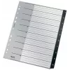 Índice Leitz Recycle, PP, extragrande, índice numérico, polipropileno (PP), negro, blanco, vertical, A4 Maxi, 160 g/m²