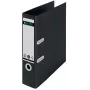 Archivador Leitz 180° Recycle, A4, cartón, negro, 600 hojas, 80 g/m², 320 mm