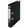 Archivador de palanca Leitz 180° Recycle, A4, cartón, negro, 350 hojas, 80 g/m², 320 mm