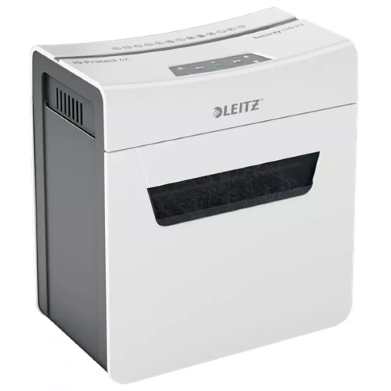 Destructora de documentos Leitz IQ Protect Premium 6X P4, 4 x 40 mm, 10 L, 100 hojas, 55 dB, táctil, 6 hojas