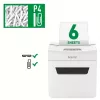 Destructora de documentos Leitz IQ Protect Premium 6X P4, 4 x 40 mm, 10 L, 100 hojas, 55 dB, táctil, 6 hojas