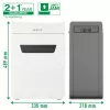 Destructora de documentos Leitz IQ Protect Premium 10X P4, 4 x 40 mm, 18 L, 150 hojas, 55 dB, táctil, 10 hojas
