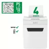 Destructora de documentos Leitz IQ Protect Premium 4M P5, microcorte, 2 x 15 mm, 14 L, 150 hojas, 55 dB, táctil