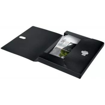 Archivador de caja Leitz Recycle, carpeta de firmas, A4, polipropileno (PP), negro, mate, 250 hojas