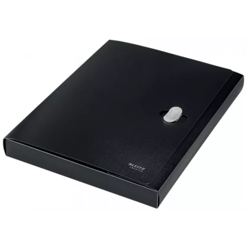 Archivador de caja Leitz Recycle, carpeta de firmas, A4, polipropileno (PP), negro, mate, 250 hojas
