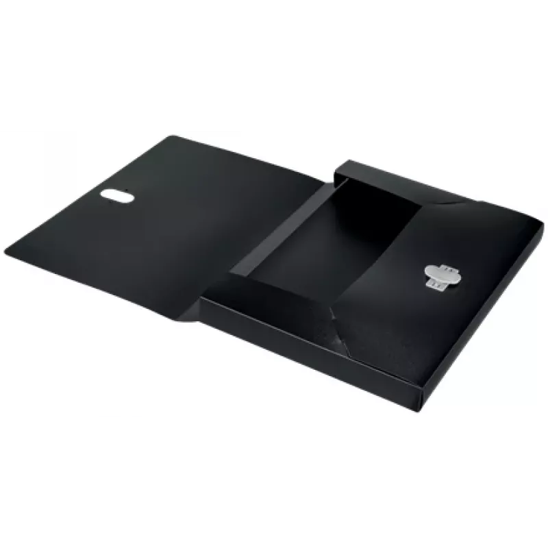 Archivador de caja Leitz Recycle, carpeta de firmas, A4, polipropileno (PP), negro, mate, 250 hojas