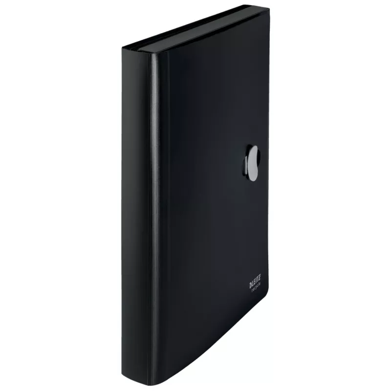 Carpeta de fuelle extensible Leitz Recycle, carpeta de firmas, A4, polipropileno (PP), negro, brillante, 250 hojas