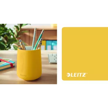 Portalápices Leitz Cosy, amarillo, cerámica, niño/niña, 8,7 cm, 105 mm, 240 g