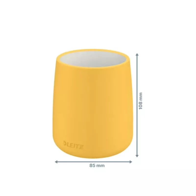 Portalápices Leitz Cosy, amarillo, cerámica, niño/niña, 8,7 cm, 105 mm, 240 g