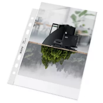 Funda Leitz Recycle A5, 150 x 210 mm (A5), transparente, polipropileno (PP), mate, vertical, 0,1 mm