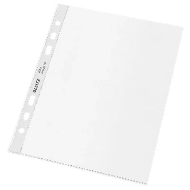 Funda Leitz Recycle A5, 150 x 210 mm (A5), transparente, polipropileno (PP), mate, vertical, 0,1 mm