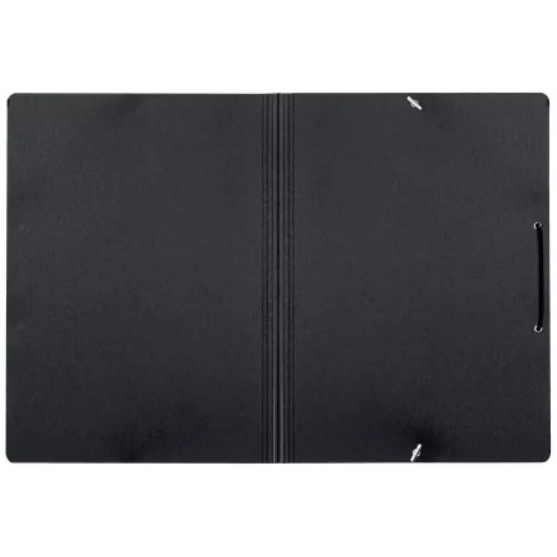 Carpeta de cartón con gomas Leitz Recycle, carpeta de firmas, A4, cartón, negro, mate, 250 hojas