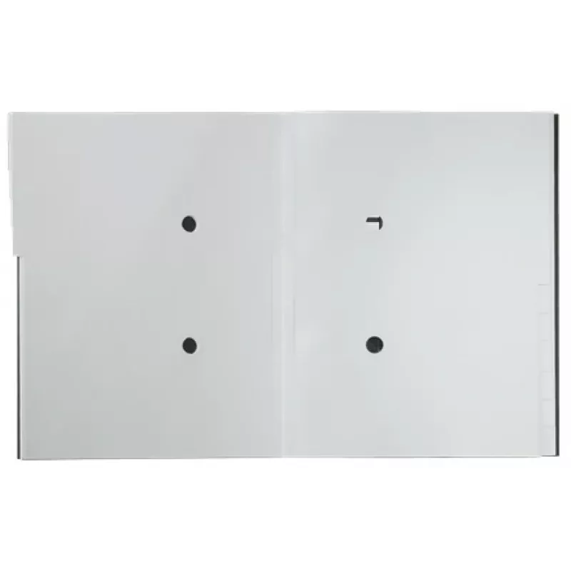 Separador de cartón Leitz Recycle, carpeta de firmas, A4, cartón, negro, mate, goma