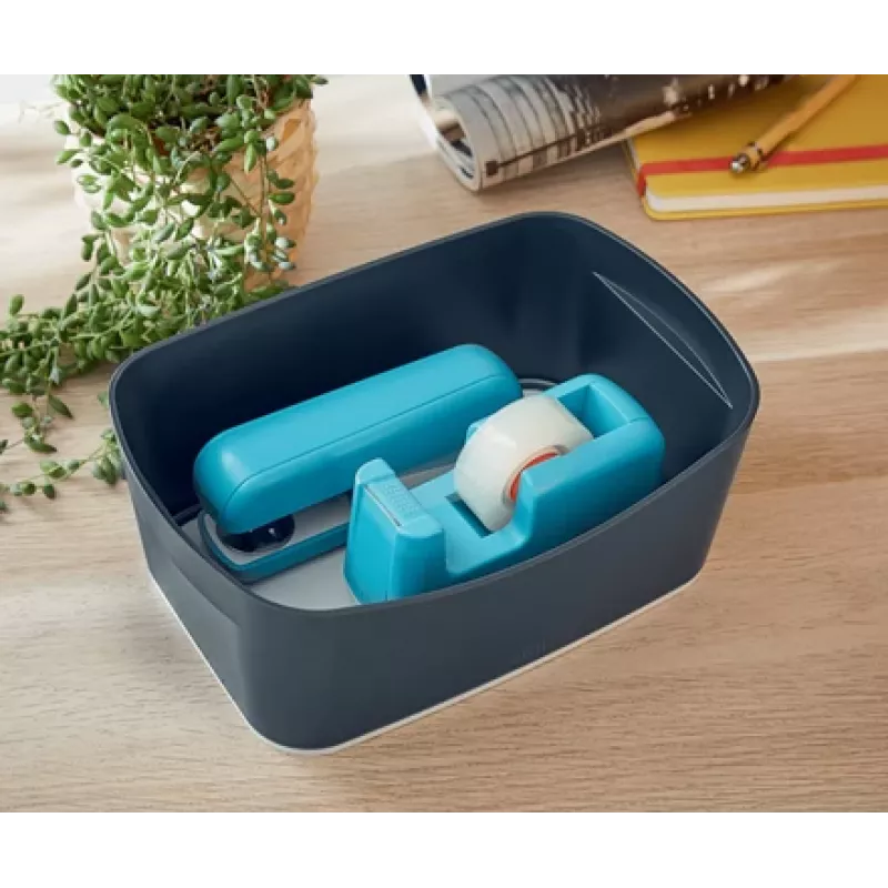 Leitz MyBox Cosy bandeja de almacenamiento, caja de almacenamiento, gris, rectangular, plástico, monocromático, interior