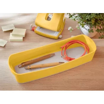 Leitz MyBox Cosy bandeja organizadora larga, almacenamiento, caja de almacenamiento, amarillo, rectangular, plástico, monocromático, 307 mm