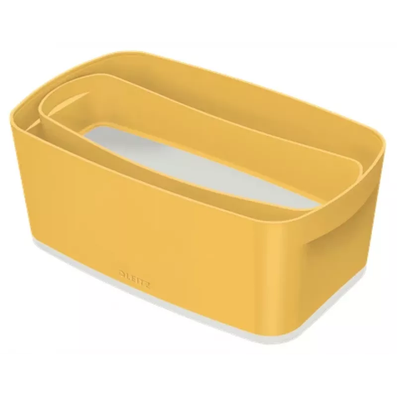 Leitz MyBox Cosy bandeja organizadora larga, almacenamiento, caja de almacenamiento, amarillo, rectangular, plástico, monocromático, 307 mm