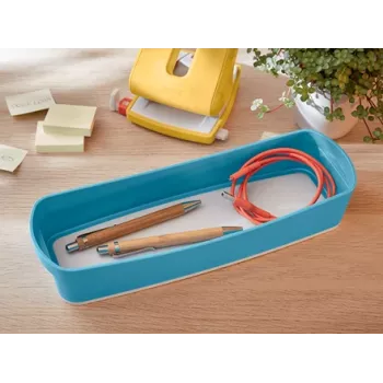 Leitz MyBox Cosy bandeja organizadora larga, almacenamiento, caja de almacenamiento, azul, rectangular, plástico, monocromático, 307 mm