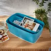 Leitz MyBox Cosy bandeja organizadora larga, almacenamiento, caja de almacenamiento, azul, rectangular, plástico, monocromático, 307 mm