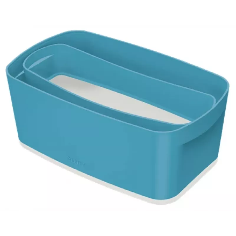 Leitz MyBox Cosy bandeja organizadora larga, almacenamiento, caja de almacenamiento, azul, rectangular, plástico, monocromático, 307 mm
