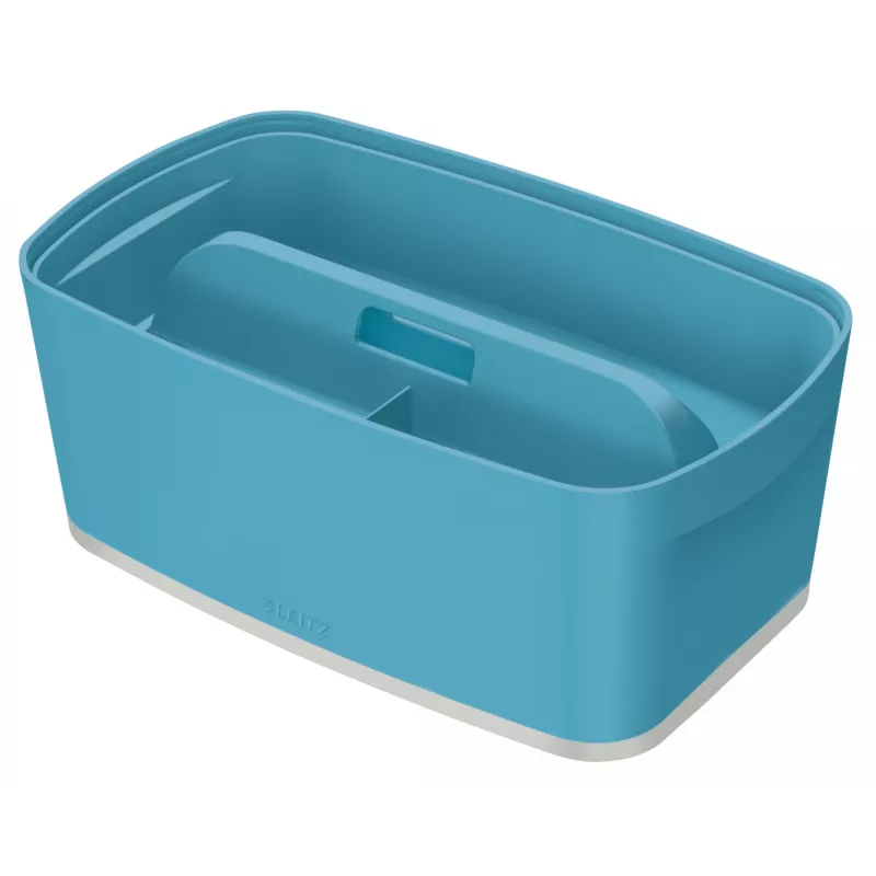 Leitz MyBox Cosy bandeja organizadora con asa, pequeña, almacenamiento, azul, plástico, 307 mm, 181 mm, 56 mm, 300 g
