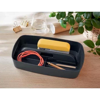 Leitz MyBox Cosy bandeja organizadora con asa Small, almacenamiento, gris, plástico, 307 mm, 181 mm, 56 mm, 300 g