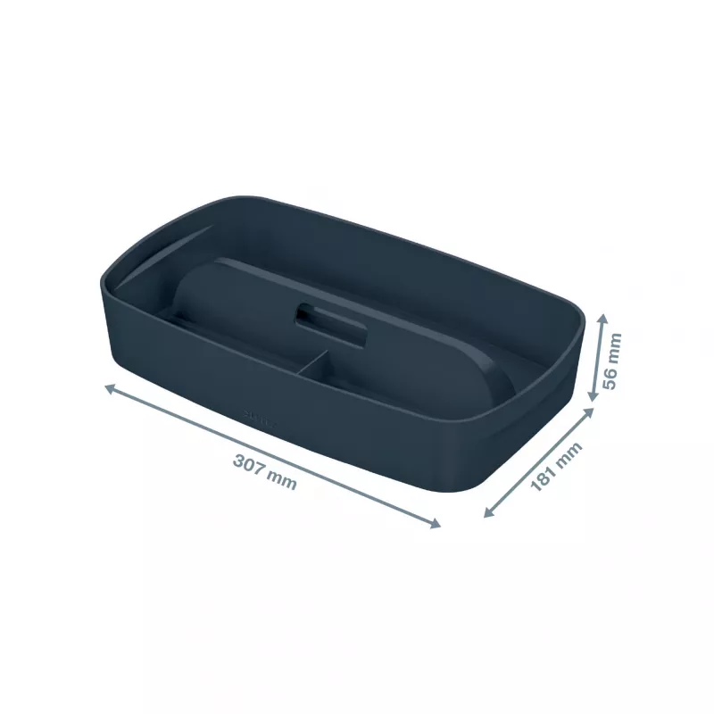 Leitz MyBox Cosy bandeja organizadora con asa Small, almacenamiento, gris, plástico, 307 mm, 181 mm, 56 mm, 300 g