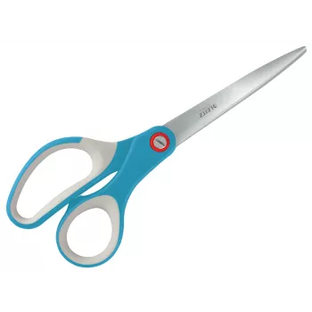 Leitz Cosy Titanium tijeras de oficina 205 mm, adultos, corte recto, individual, azul, acero inoxidable, tijeras de oficina