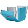 Leitz Click & Store Cosy Cube Large caja de almacenamiento, caja de almacenamiento, azul, rectangular, cartón, monocolor, interior
