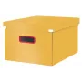 Leitz Click & Store Cosy Medium caja de almacenamiento, caja de almacenamiento, amarillo, rectangular, cartón, monocromático, interior