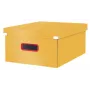 Leitz Click & Store Cosy caja de almacenamiento grande, caja de almacenamiento, amarillo, rectangular, cartón, monocromático, interior