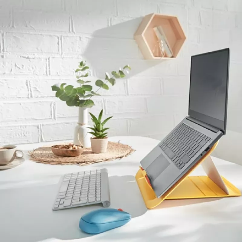 Leitz Ergo Cosy soporte ajustable para portátil, 80 % plástico reciclado