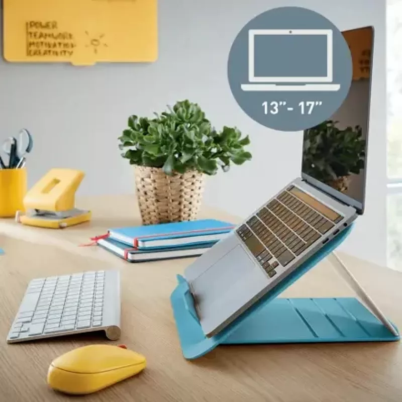 Leitz Ergo Cosy soporte ajustable para portátil, 80 % plástico reciclado