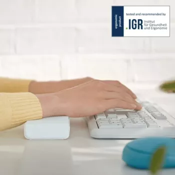 Leitz Ergo Cosy reposamuñecas ajustable para teclado, gris, 71 mm, 22 mm, 437 mm, 790 g, 71 x 22 x 437 mm