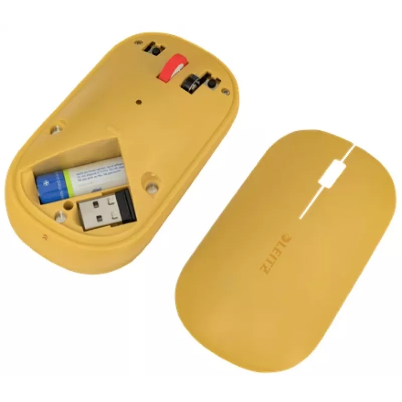 Leitz Cosy ratón inalámbrico, ambidiestro, RF Wireless + Bluetooth, 4000 DPI, naranja