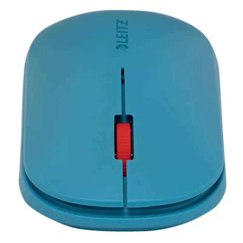 Leitz Cosy ratón inalámbrico, ambidiestro, RF Wireless + Bluetooth, 4000 DPI, azul