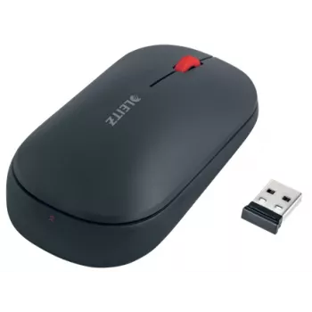 Leitz Cosy ratón inalámbrico, ambidiestro, RF Wireless + Bluetooth, 4000 DPI, gris