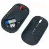 Leitz Cosy ratón inalámbrico, ambidiestro, RF Wireless + Bluetooth, 4000 DPI, gris
