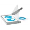 Leitz Precision Office cortapapeles A3, 15 hojas, acero inoxidable, A3, 80 g/m², vidrio, acero inoxidable, antracita