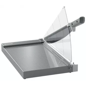 Leitz Precision Office Pro cortapapeles A4+, 25 hojas, acero inoxidable, A4 Maxi, 80 g/m², aluminio, vidrio, acero inoxidable, antracita