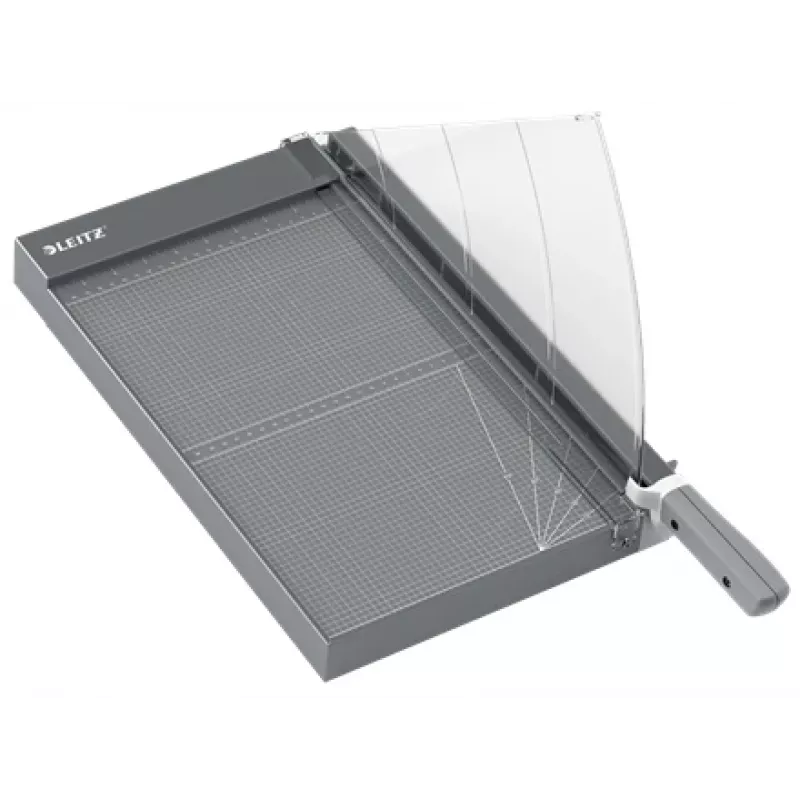 Leitz Precision Office Pro cortapapeles A4+, 25 hojas, acero inoxidable, A4 Maxi, 80 g/m², aluminio, vidrio, acero inoxidable, antracita