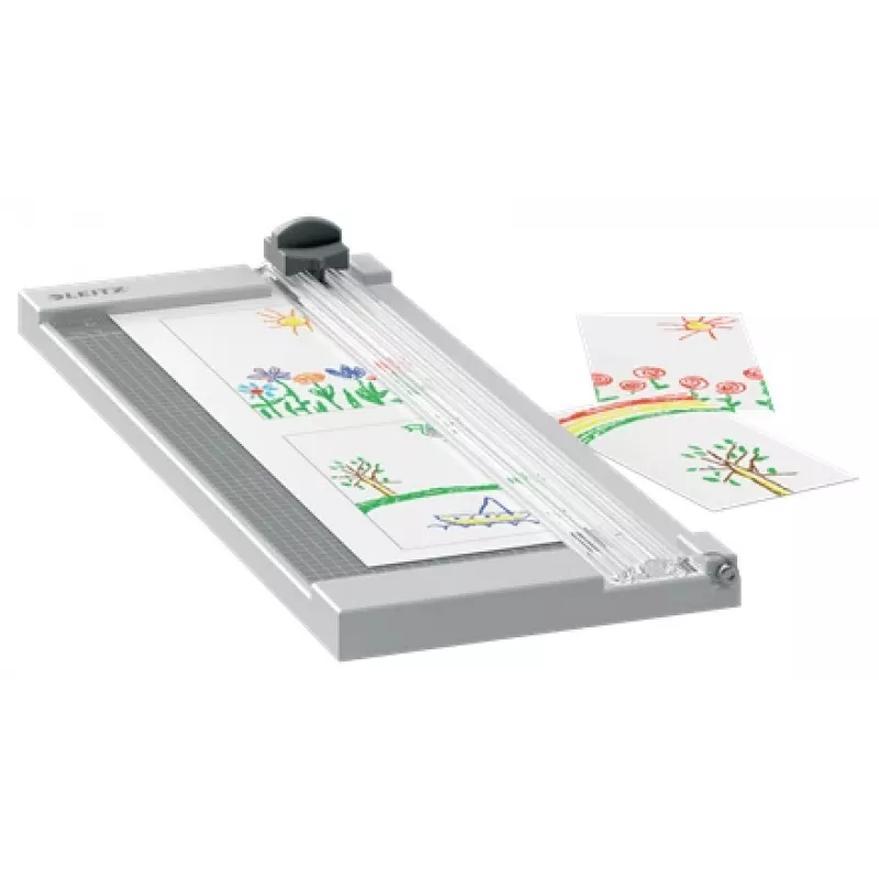 Leitz Precision Home cortapapeles A4, 8 hojas, A4, 80 g/m², gris, goma, 153 mm