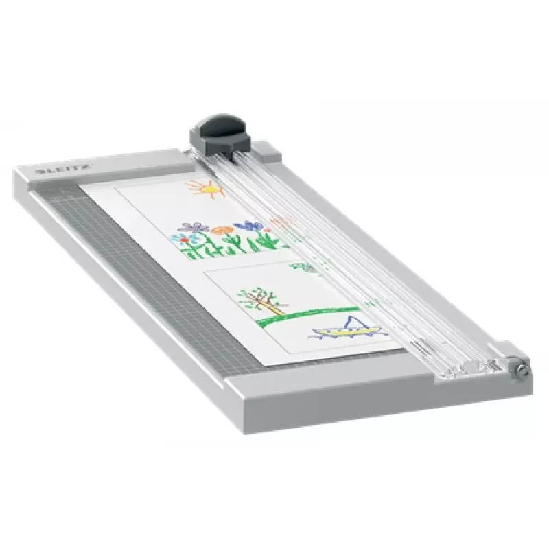 Leitz Precision Home cortapapeles A4, 8 hojas, A4, 80 g/m², gris, goma, 153 mm