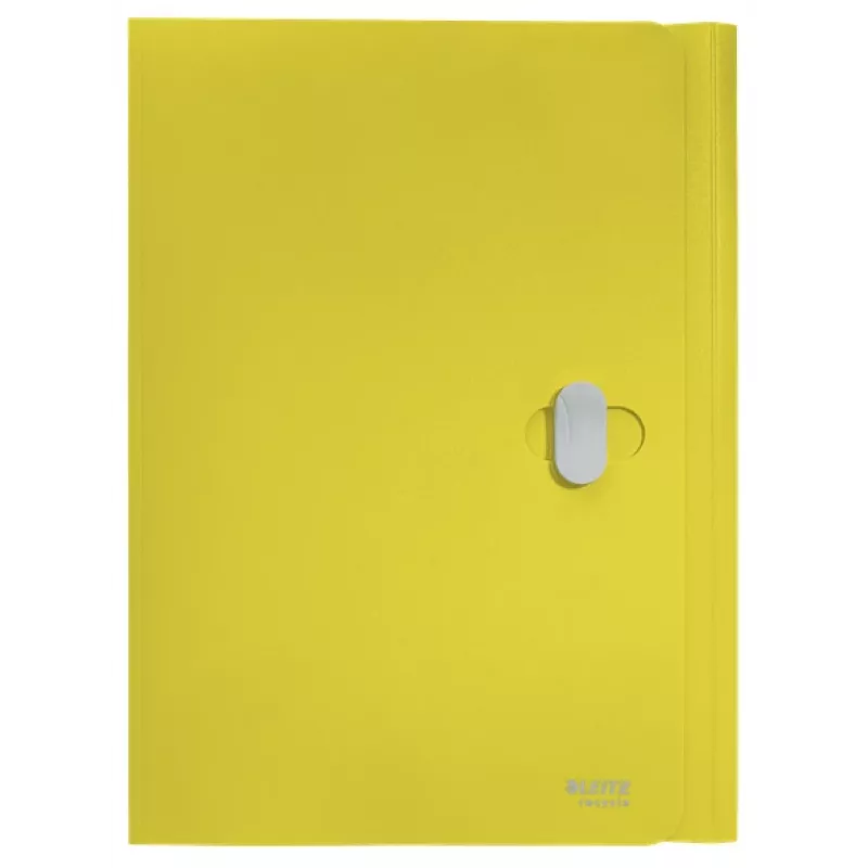 Leitz Recycle carpeta de 3 solapas, carpeta de fundas, A4, polipropileno (PP), amarillo, horizontal, 150 hojas