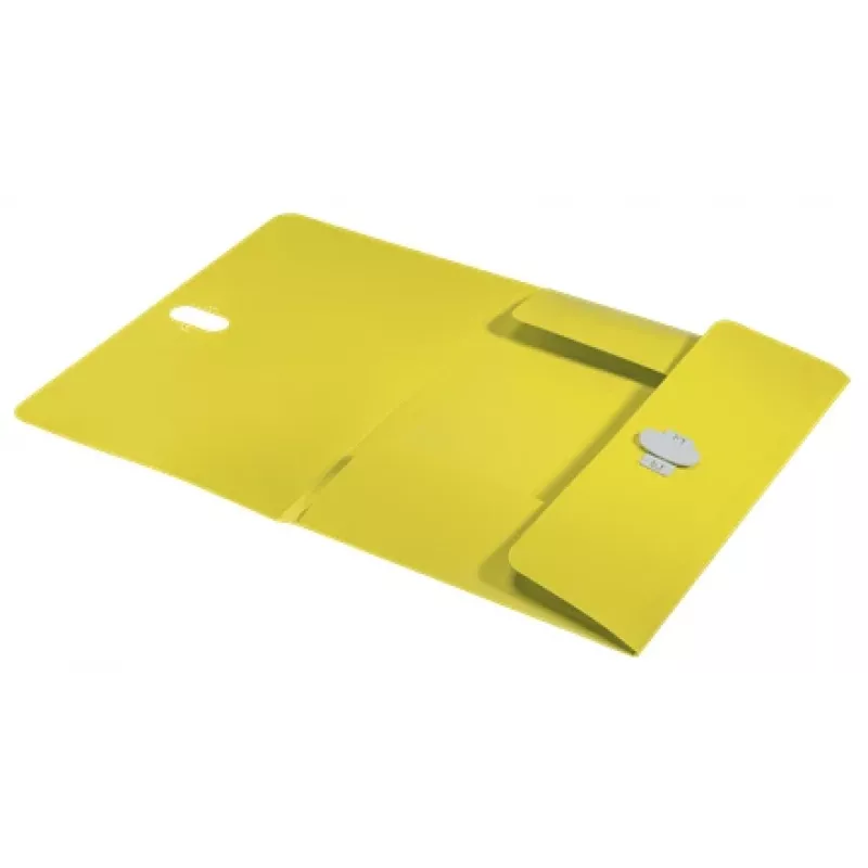 Leitz Recycle carpeta de 3 solapas, carpeta de fundas, A4, polipropileno (PP), amarillo, horizontal, 150 hojas
