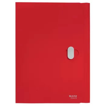 Leitz Recycle carpeta de 3 solapas, carpeta de fundas, A4, polipropileno (PP), rojo, horizontal, 150 hojas
