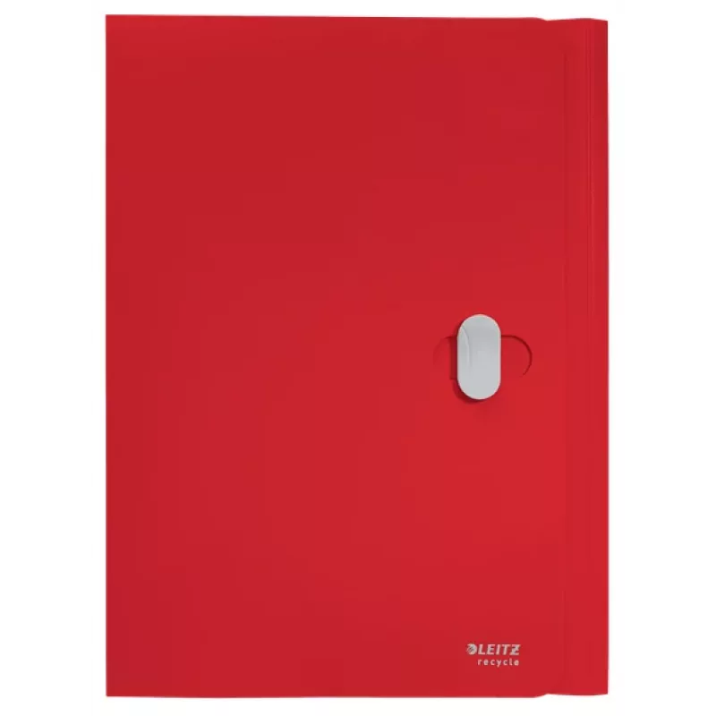 Leitz Recycle carpeta de 3 solapas, carpeta de fundas, A4, polipropileno (PP), rojo, horizontal, 150 hojas